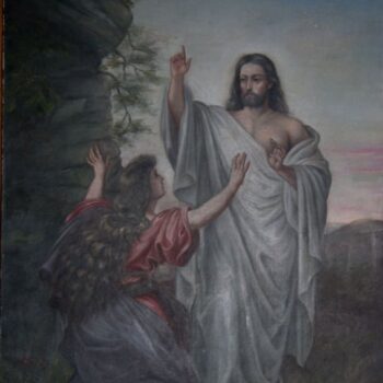 Risen Jesus Appearing to Mary, Sara Kirkeberg Raugland - Fine Arts