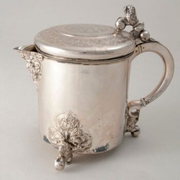 Tankard with a design motif which migrated north from the Mediterranean area - Norwegian Metalworking