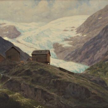 Mountain Farm in Norway, Emil Bjørn - Fine Arts