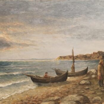 Fishermen on the Shore, Carl Böeckmann - Fine Arts
