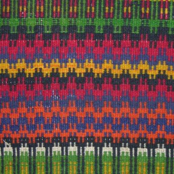 Coverlet woven in one section, with boundweave - Textiles