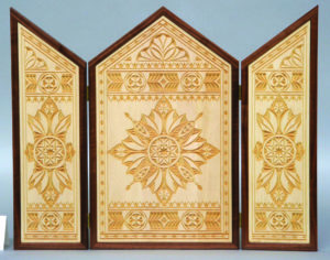 “Triptych” chip carving © 2007 John Roth “Triptych” chip carving © 2007 John Roth